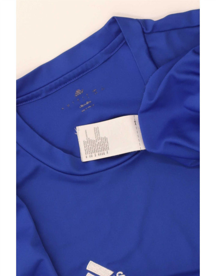 Tricou Adidas Climalite pentru bărbați Top Medium Blue Poliester
