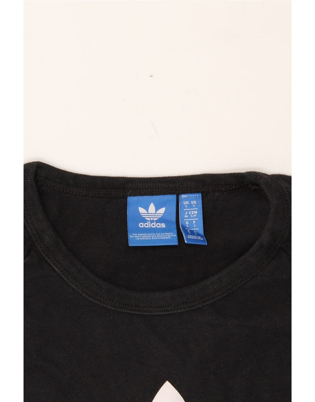 ADIDAS Mens Graphic Top Long Sleeve Small Black Cotton Vintage Adidas and Second-Hand Adidas from Messina Hembry 