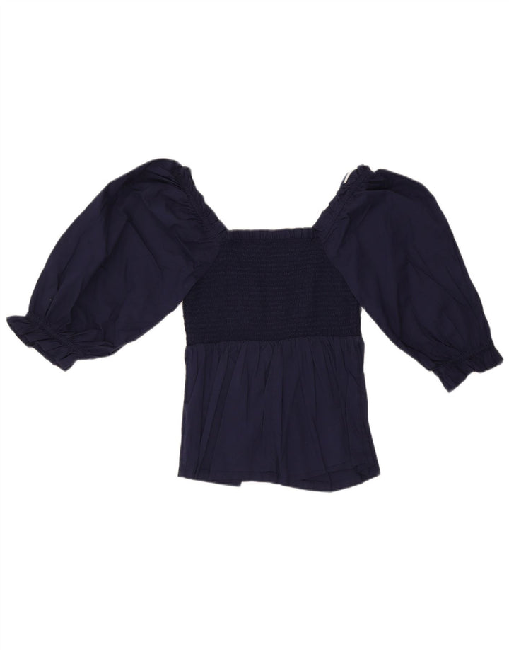 Bluză pentru femei Marks & Spencer Crop cu mâneci 3/4, Marea Britanie 8 Mic, bleumarin