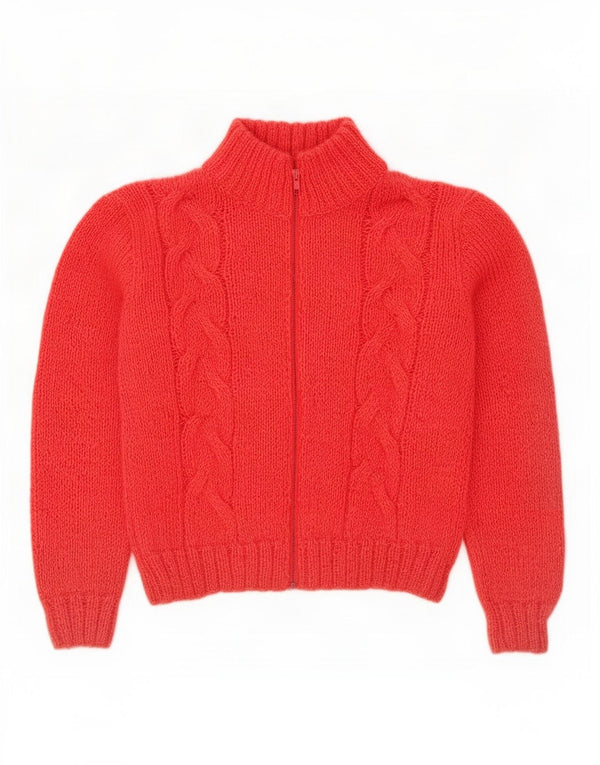 Vintage Womens Cardigan Sweater UK 14 Medium Pink