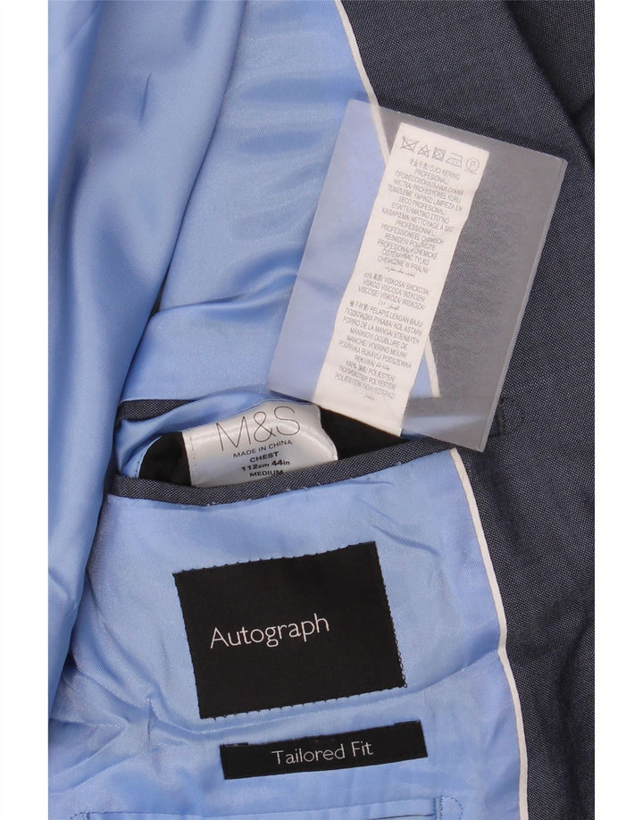 Jachetă pentru bărbați Marks & Spencer Tailored Fit Blazer UK 38 Medium Bleumarin