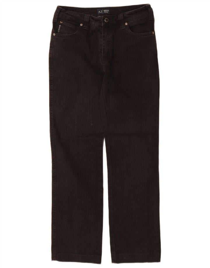 Blugi Drepți Femei ARMANI L29 L29 Bumbac Negru