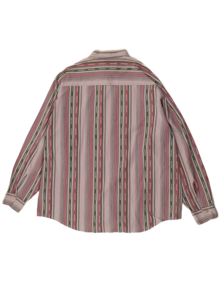 Cămașă pentru bărbați Verte Vallee XL, bumbac cu dungi multicolore