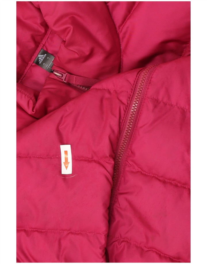 Jachetă căptușită pentru femei Adidas UK 8/10 Poliester roz mic