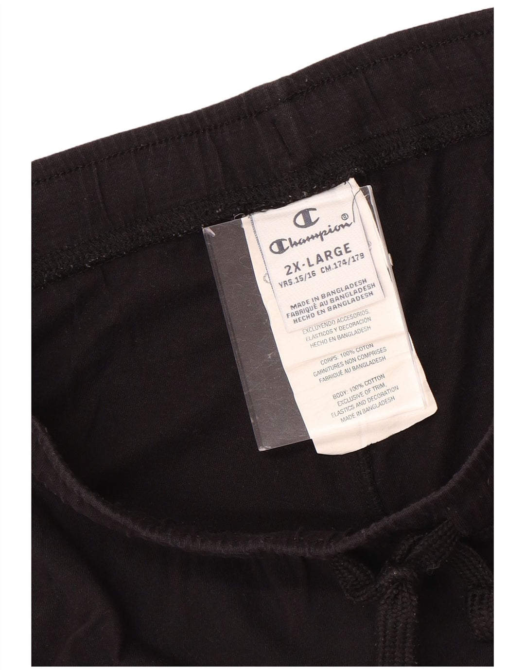 Pantaloni scurti sport pentru fete CHAMPION 15-16 ani 2XL bumbac negru Tie Dye