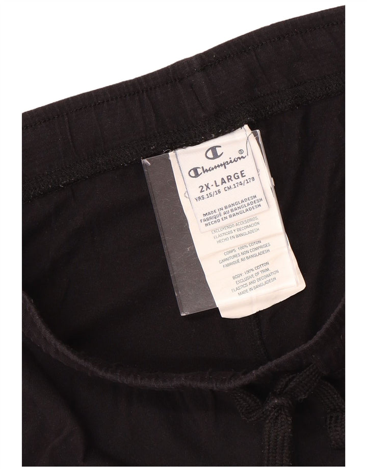 Pantaloni scurti sport pentru fete CHAMPION 15-16 ani 2XL bumbac negru Tie Dye
