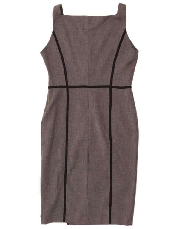 Rochie teacă fără mâneci pentru femei Zara UK 14, mare, gri, poliester