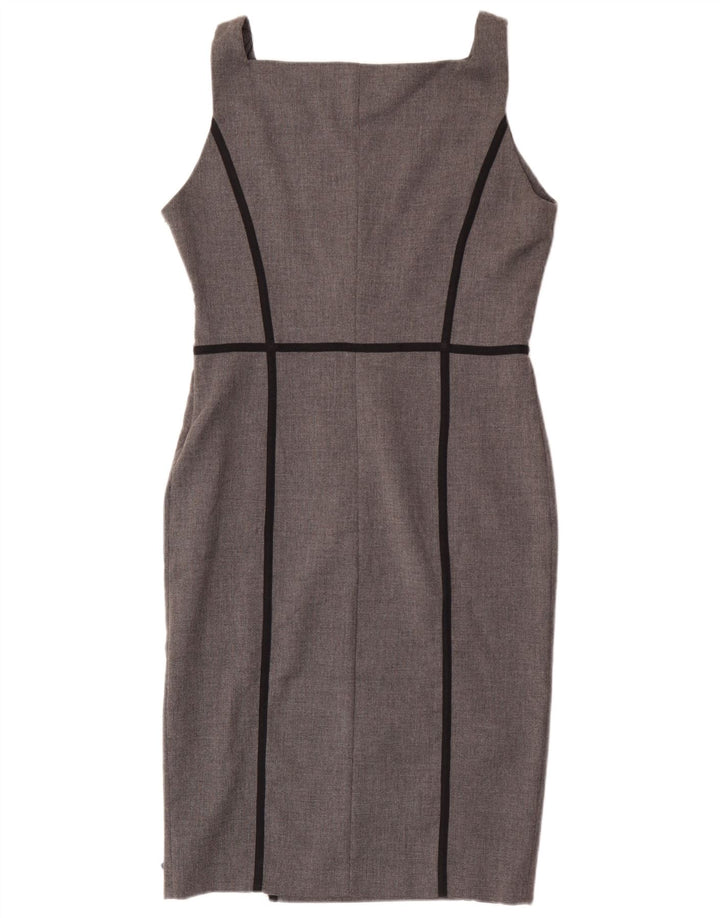 Rochie teacă fără mâneci pentru femei Zara UK 14, mare, gri, poliester
