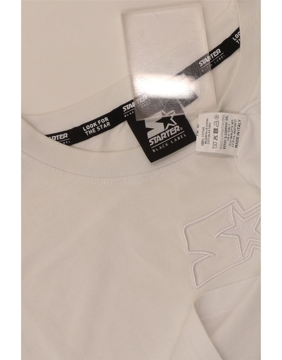Tricou grafic Starter pentru femei Top UK 14 Medium White Bumbac