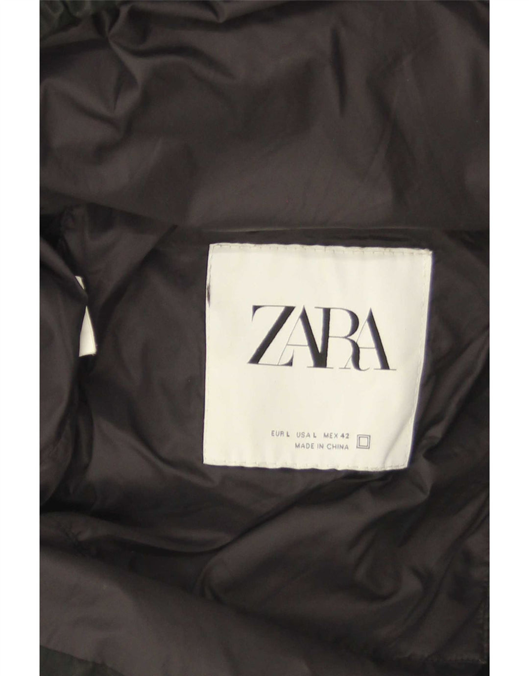 Jachetă căptușită pentru bărbați Zara UK 40 Large Black