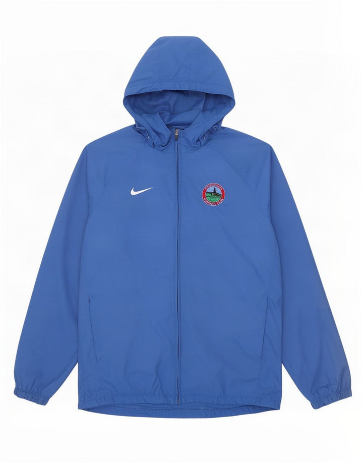 Jachetă de ploaie cu glugă Nike pentru bărbați UK 40, mare, albastru, nailon