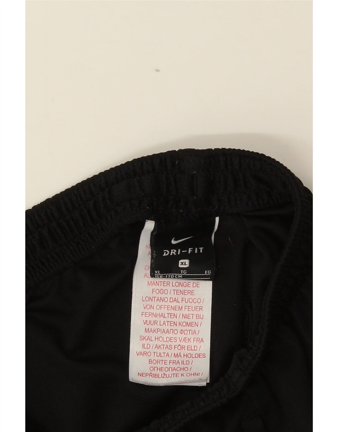 Pantaloni de trening Nike pentru băieți 13-14 ani XL poliester color bloc negru