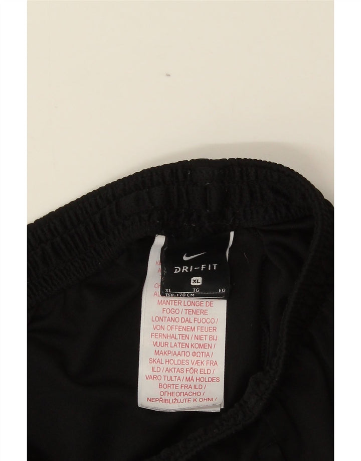 Pantaloni de trening Nike pentru băieți 13-14 ani XL poliester color bloc negru