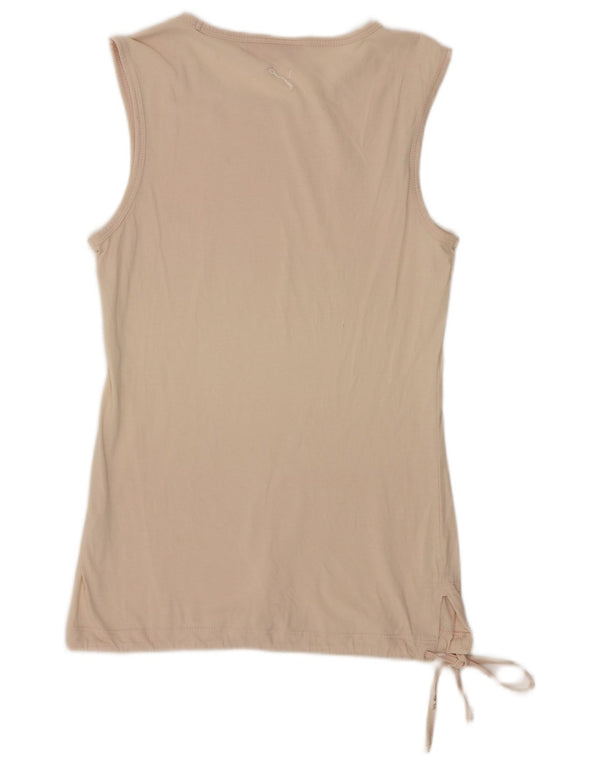 Top cu vestă grafică Puma pentru femei UK 10 Small Beige Sports