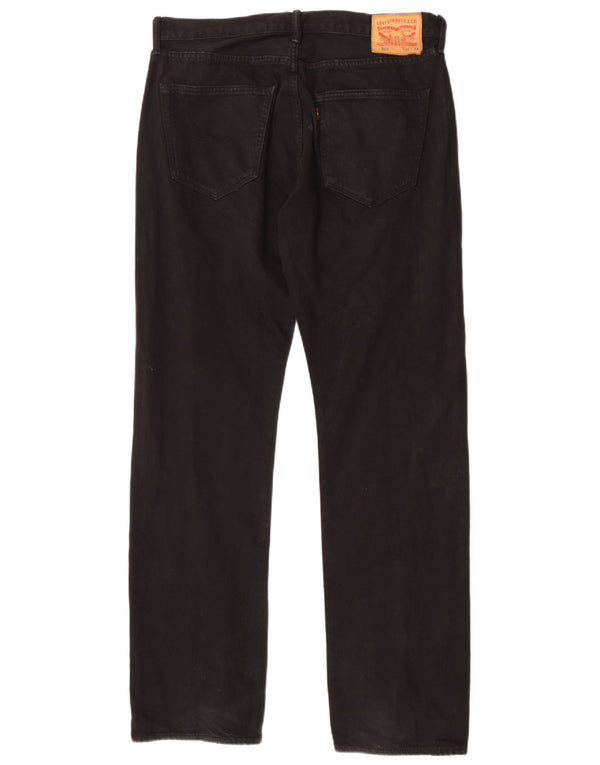Blugi drepti pentru bărbați Levi's 501 W32 L34 bumbac negru