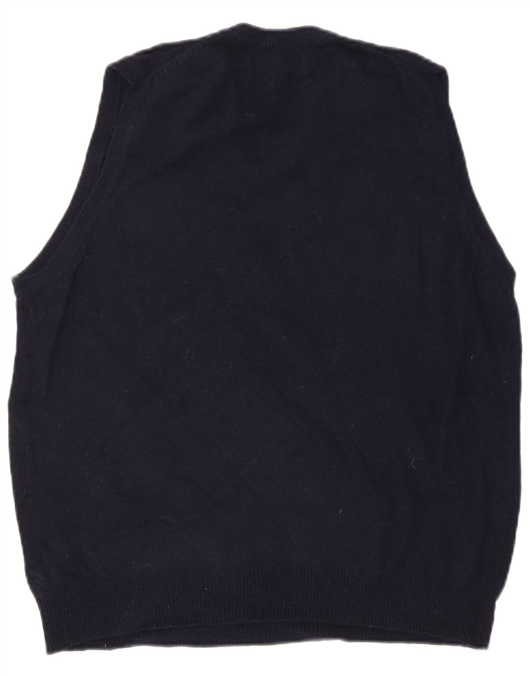 Marks & Spencer Vestă pentru bărbați Tank Top Mediu Lână bleumarin