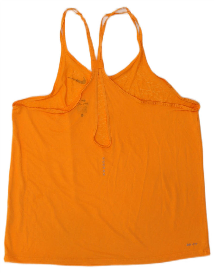 Top cu vestă Dri Fit NIKE pentru femei UK 14 mare portocaliu