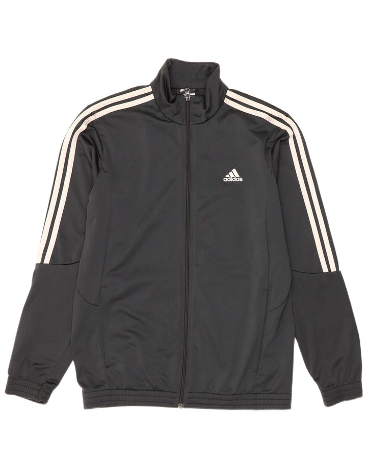 Jachetă de trening pentru bărbați Adidas UK 40/42 Poliester mediu gri