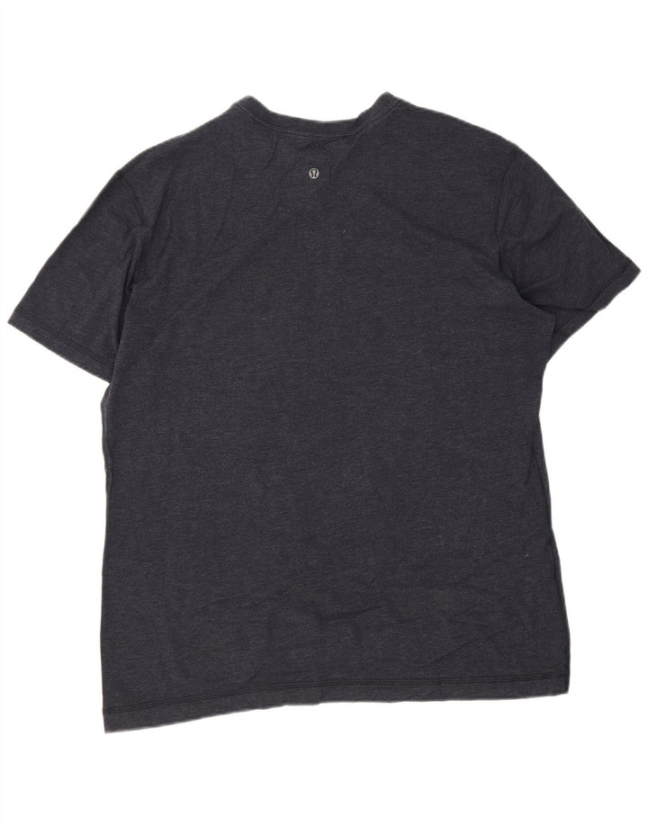 Tricou pentru bărbați Lululemon Top 2XL Bumbac bleumarin