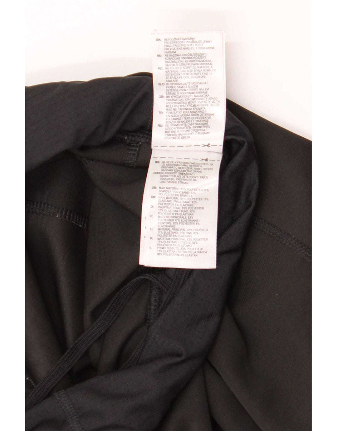 Leggings Capri Adidas pentru femei UK 8/10 Poliester negru mic