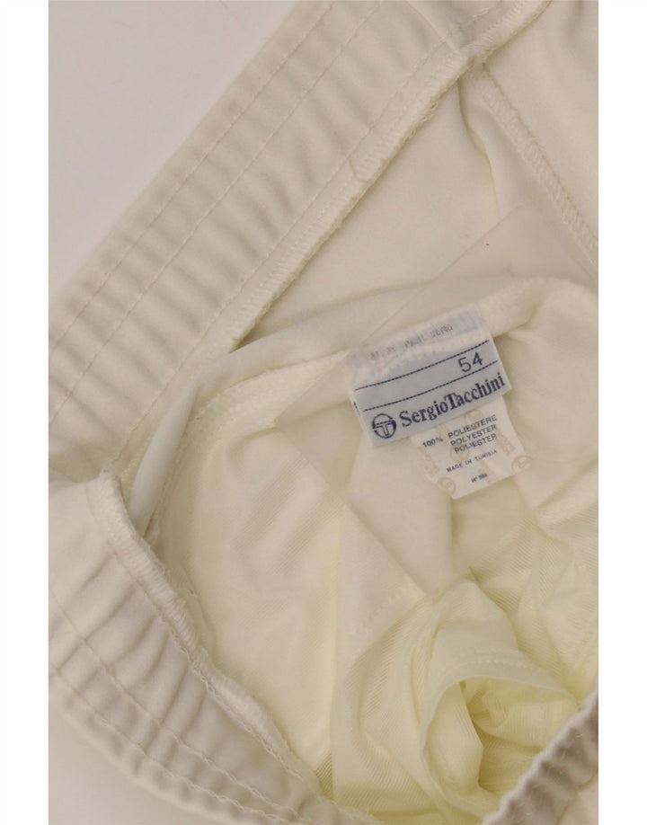 Sergio Tacchini Pantaloni scurți sport pentru bărbați IT 54 XL Poliester alb