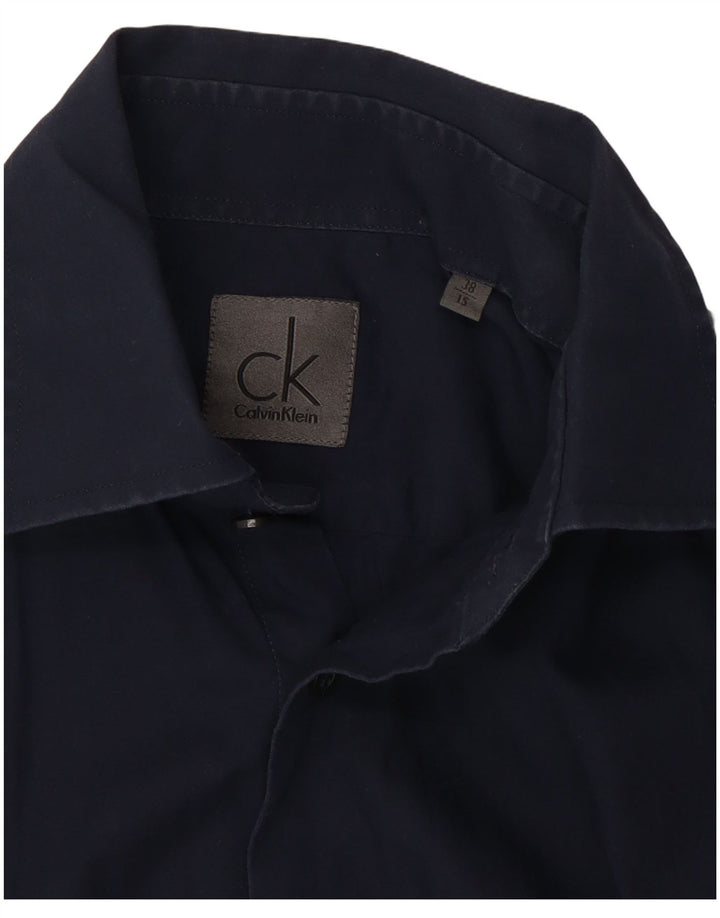 Cămașă pentru bărbați Calvin Klein Mărimea 38 15 Bumbac bleumarin mediu