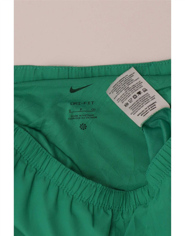 Pantaloni scurți sport Nike Dri Fit pentru bărbați, poliester cu dungi verzi mici