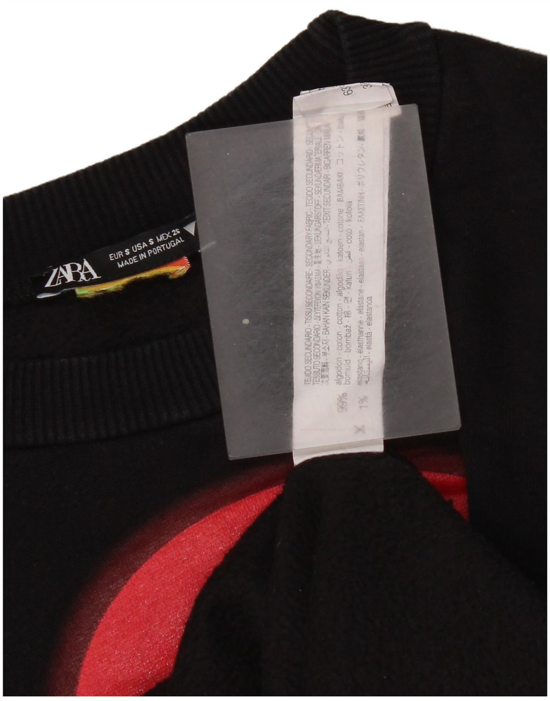 Pulover pentru damă Zara, cu grafic Mickey Mouse, UK 10 Mic Negru