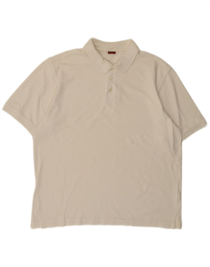 Tricou polo Invicta pentru bărbați, mare, alb, din bumbac