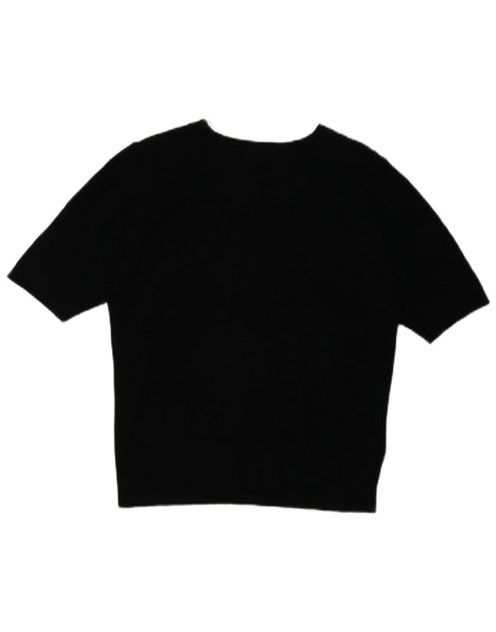 Tricou pentru femei Marks & Spencer Top UK 12 Medium Black Viscose