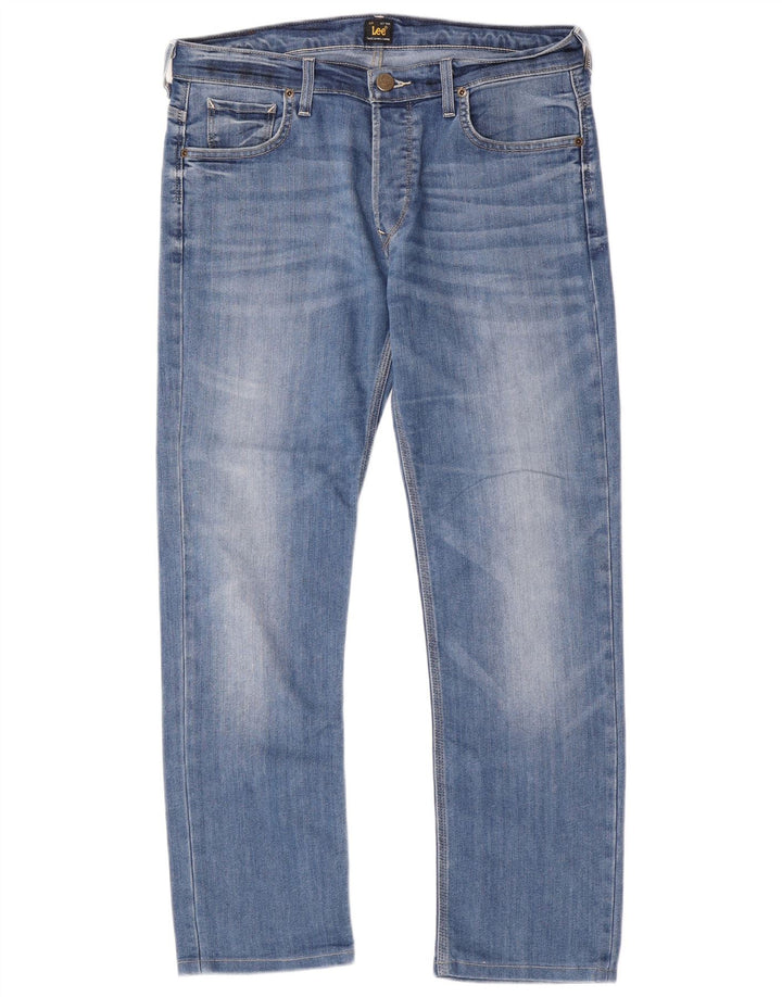 Blugi Lee Powell Slim pentru bărbați W34 L28 Bumbac albastru
