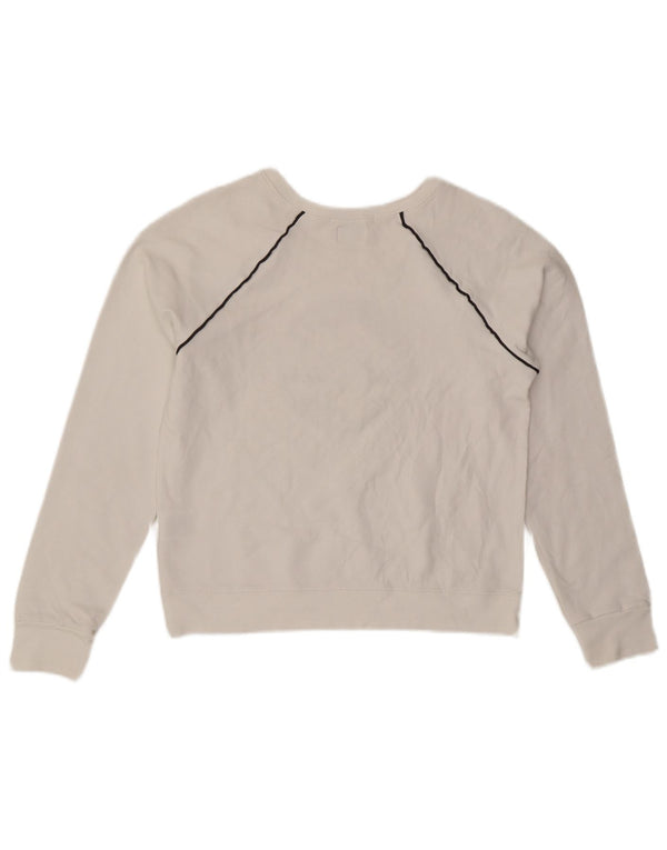 Pulover CONVERSE Chuck Taylor Crop pentru femei UK 12 Medium White