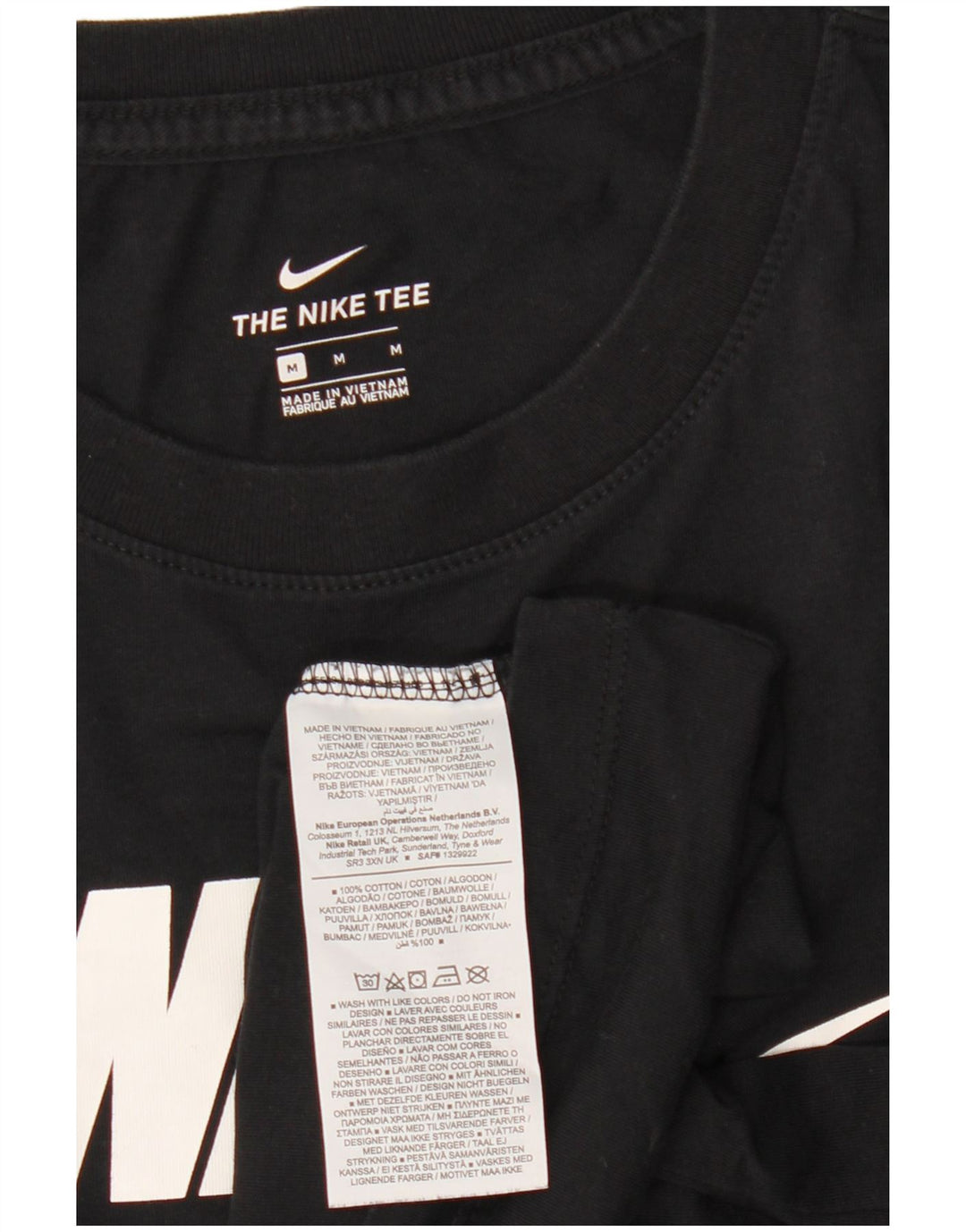 Tricou grafic pentru femei NIKE Top UK 14 Medium Black Bumbac