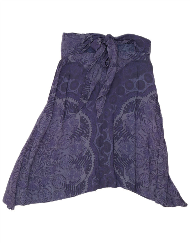 Fusta asimetrică pentru femei Desigual EU 40 Medium W28 Bleumarin Geometric