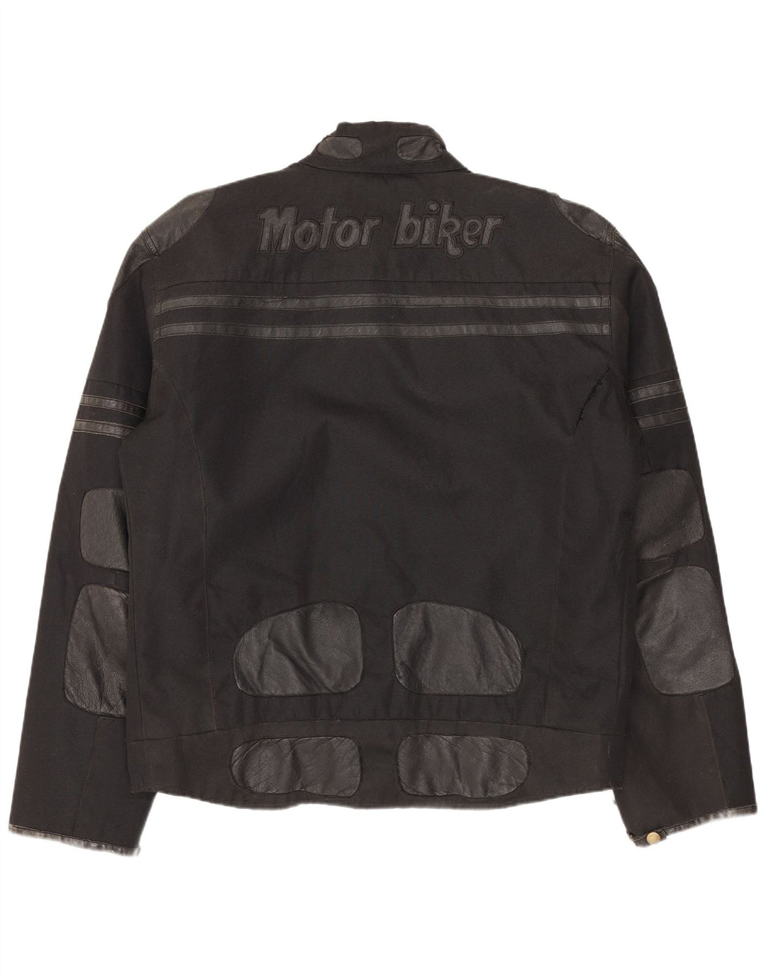 Jachetă de motociclist grafică pentru bărbați Master UK 40, mare, negru, nailon