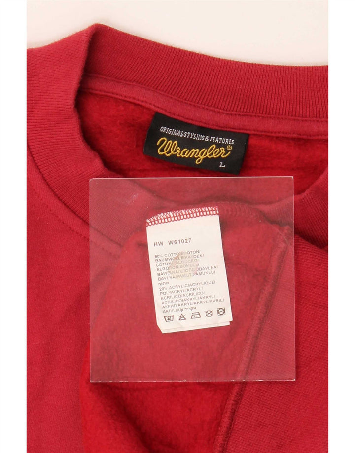 Hanorac pentru bărbați Wrangler Jumper mare bumbac roșu