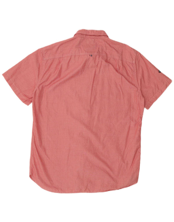 Cămașă pentru bărbați SUPERDRY modern clasică cu mânecă scurtă 2XL bumbac roșu