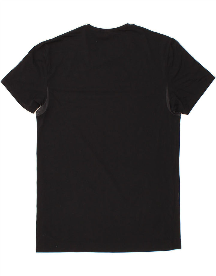 FILA Womens T-Shirt Top UK 12 Medium Black Polyamide Vintage Fila and Second-Hand Fila from Messina Hembry 