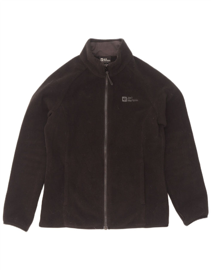 Jack Wolfskin pentru femei Liner Fleece Jacket UK 8/10 Poliester negru mic