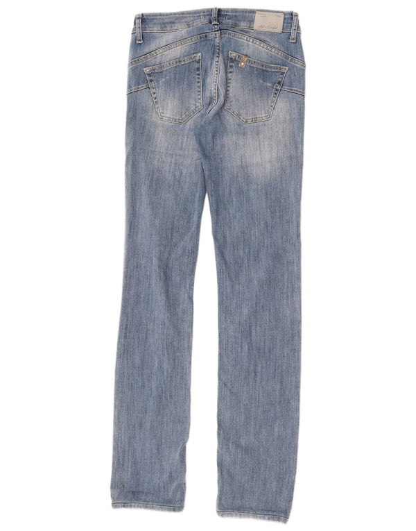 Blugi slim pentru femei Liu Jo cu talie joasă W28 L32 bumbac albastru