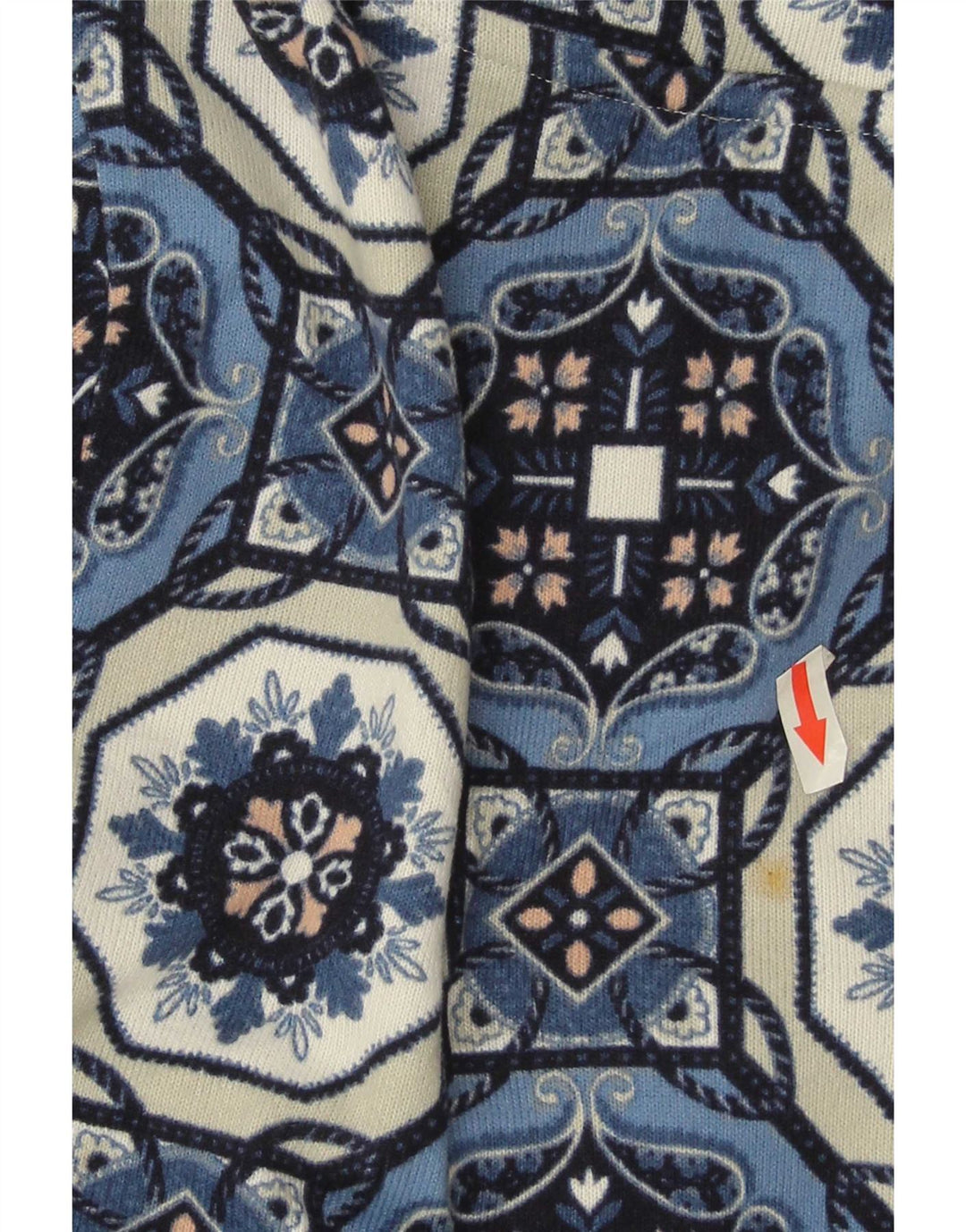 Top cu tunică cu mâneci 3/4 pentru femei Marks & Spencer UK 12 Medium Blue Geometric