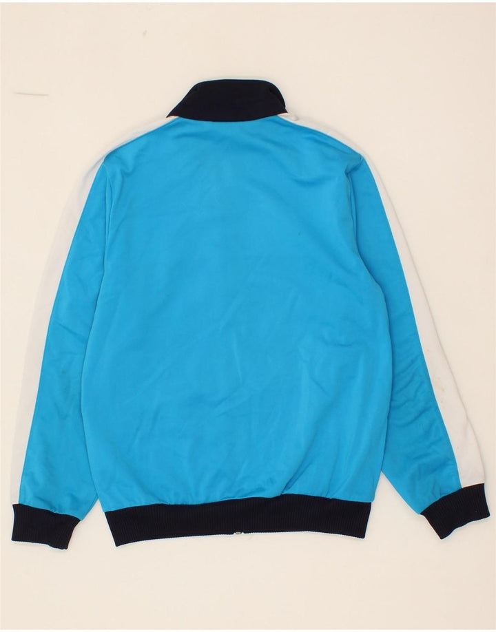 PUMA Boys Graphic Tracksuit Top Jacket 9-10 Years Medium Blue Colourblock Vintage Puma and Second-Hand Puma from Messina Hembry 