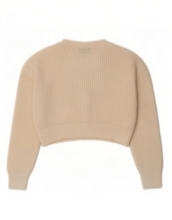 Pulover cardigan crop pentru femei Urban Outfitters UK 10 Small Off White