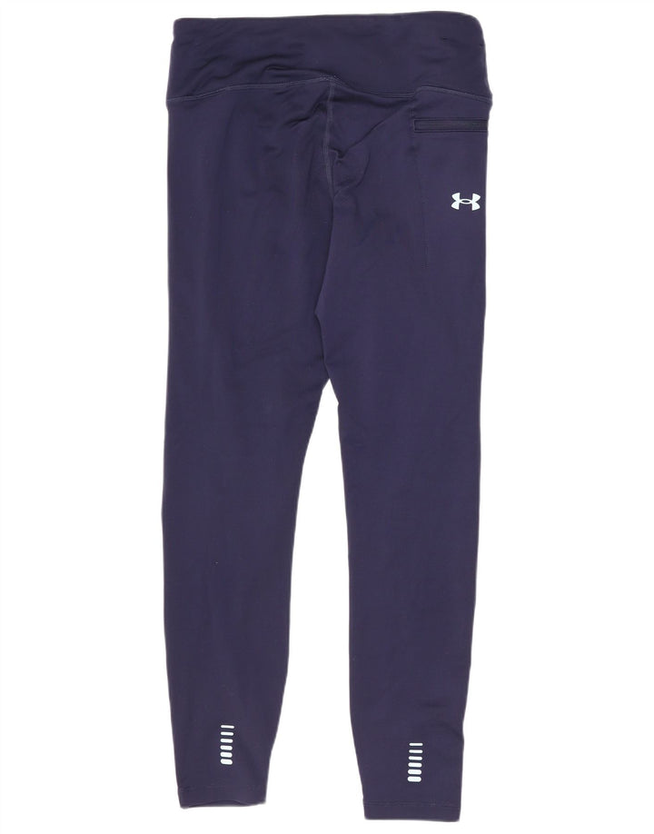 Leggings cu grafică Under Armour pentru femei UK 12 Medium Bleumarin Poliester
