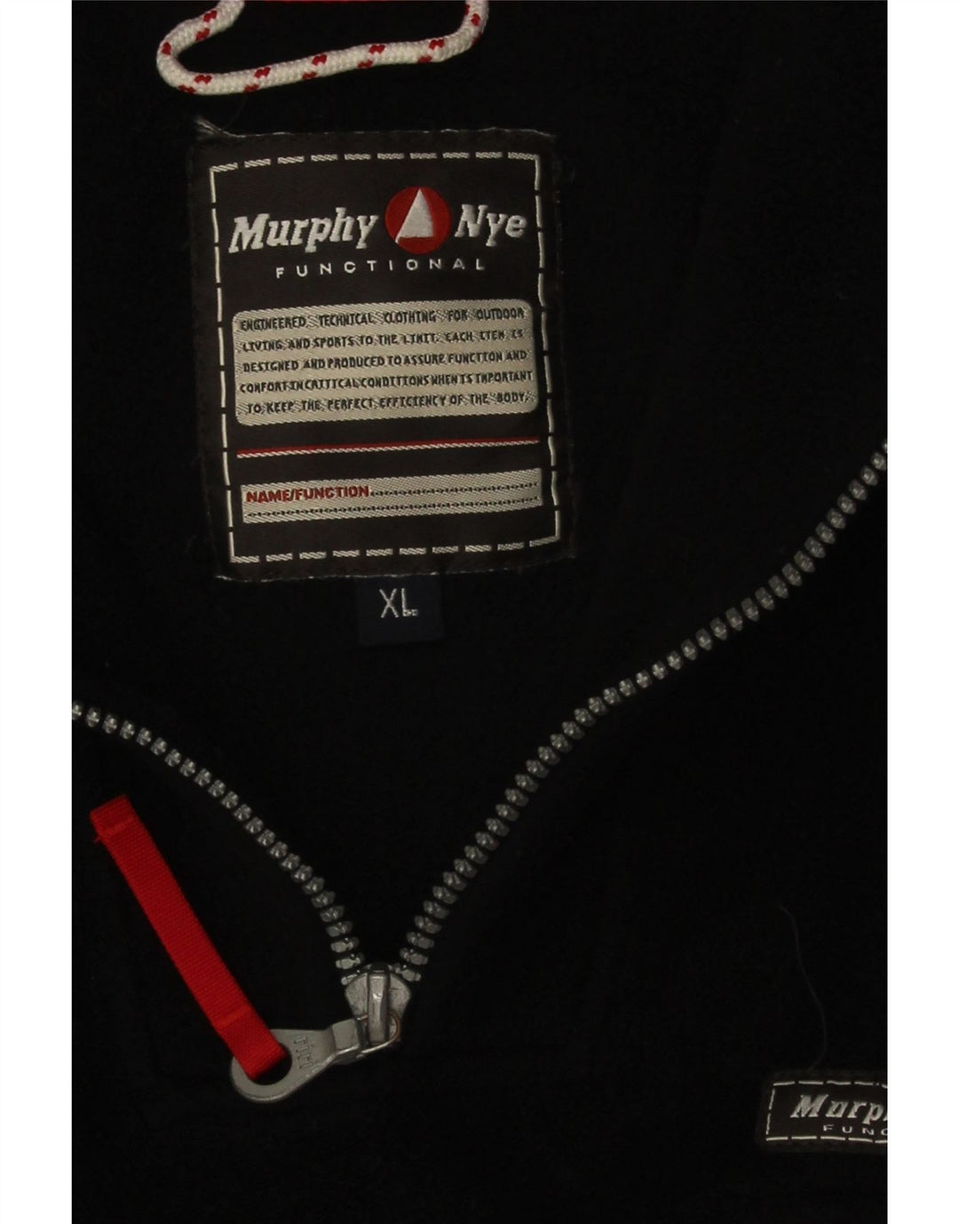 Pulover pentru bărbați Murphy & Nye, cu fermoar și gât, poliester negru XL