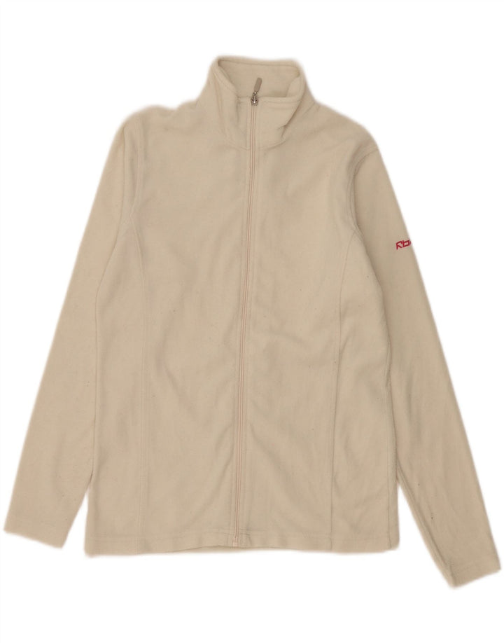 Jachetă Fleece Reebok pentru femei UK 10 Small Off White Poliester