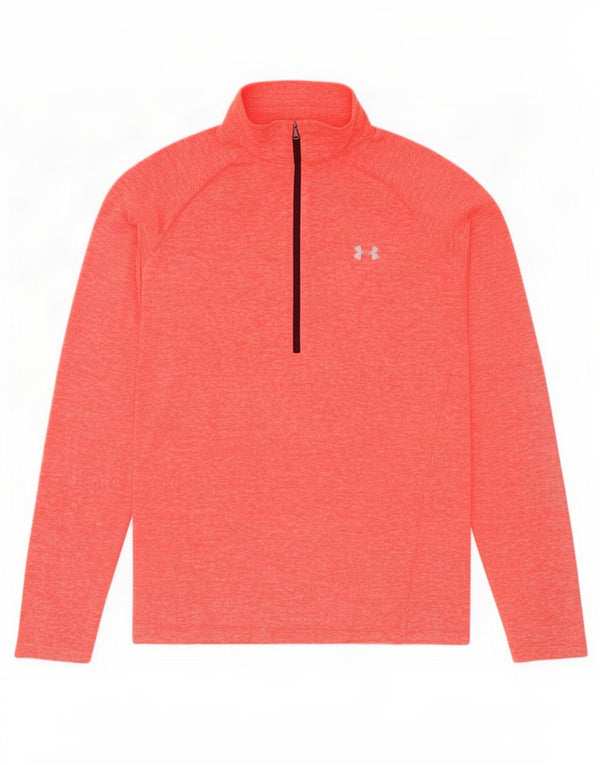 Top de trening Under Armour pentru bărbați Heat Gear Pullover XL Orange Flecked