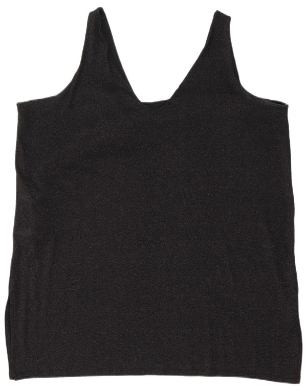 Rochie tunică fără mâneci pentru femei Marks & Spencer UK 24 4XL Poliester negru