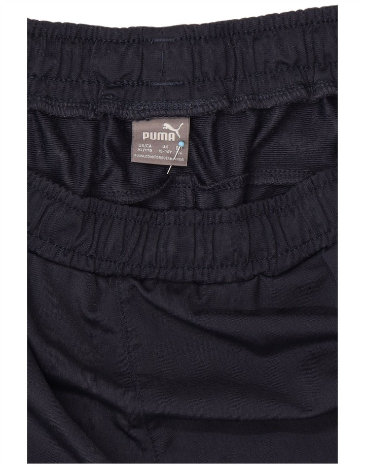 Pantaloni de trening PUMA pentru băieți 15-16 ani poliester bleumarin