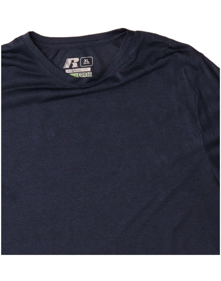 RUSSELL ATHLETIC Bărbați Tricou Top XL Bleumarin Poliester